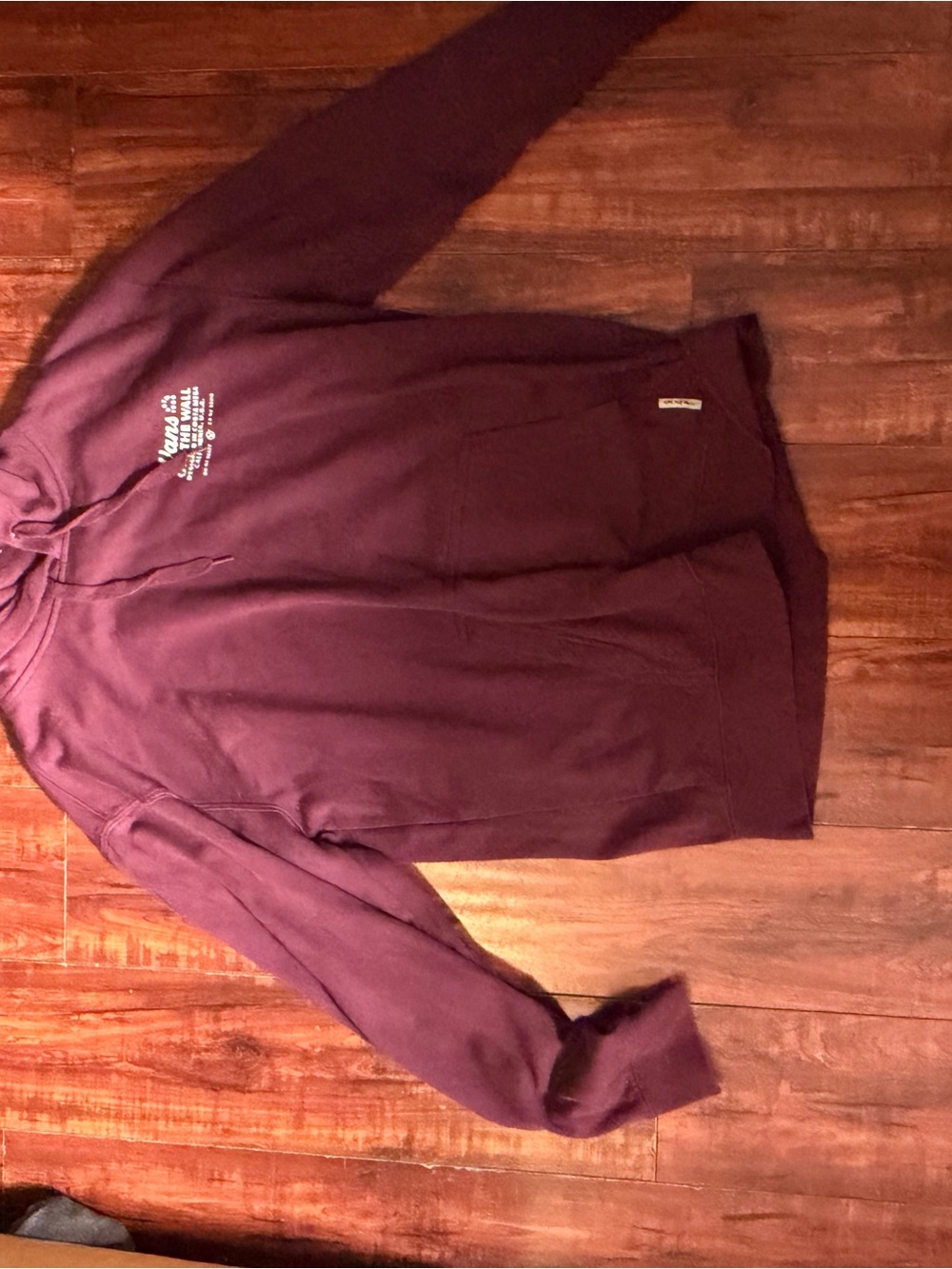 Vans Men's Maroon Crewneck Hoodie